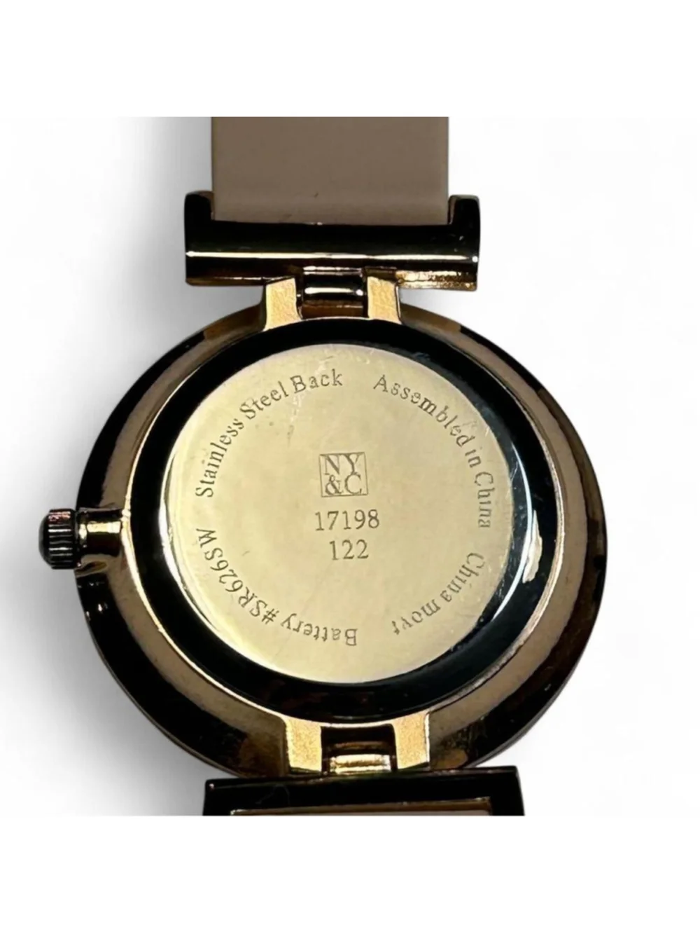 NYC gold watch with pink strap #watch #luxury